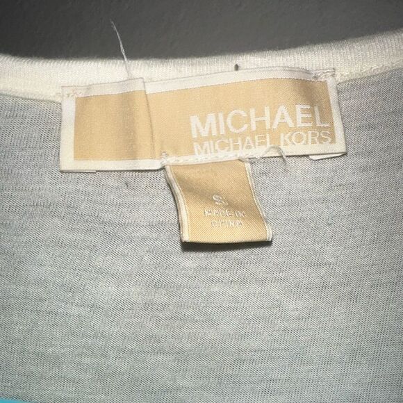 Michael Kors white and gold studded Top/Blouse - Picture 3 of 3